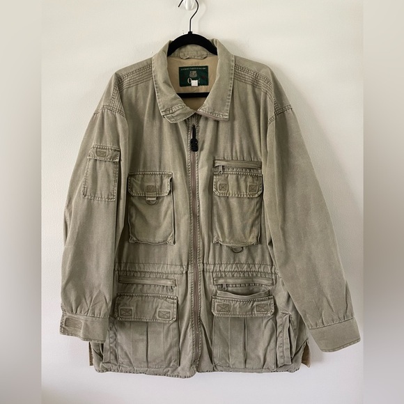Orvis Other - Vtg Orvis Safari Jacket Mens L Hunting Fly Fishing Khaki Barn Chore Utility Coat